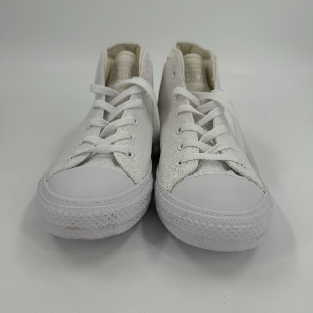 Converse Chuck Taylor All Star Malden Street Mid Top Vintage Sz 9 White Mens NEW - Picture 2 of 6